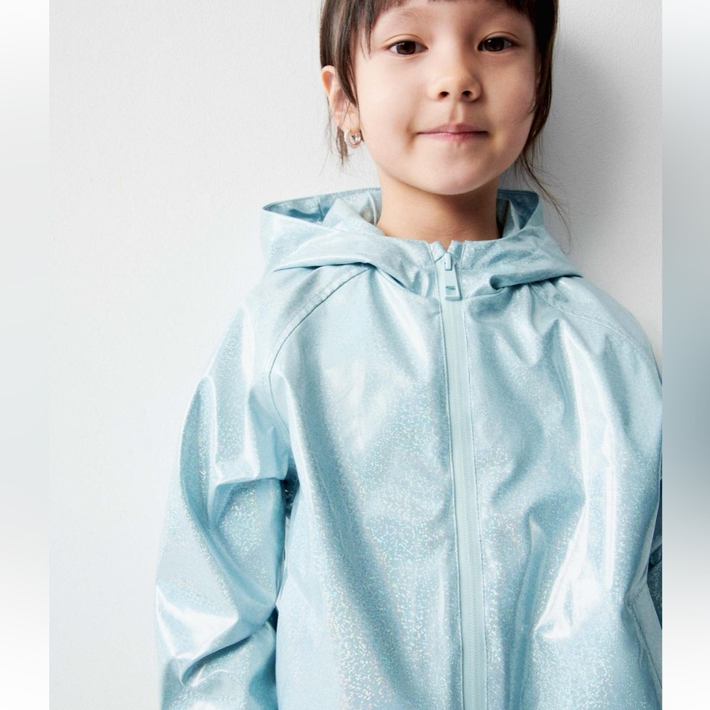 ZARA SHINY WATER REPELLENT RAINCOAT